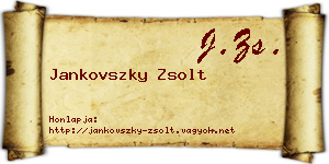 Jankovszky Zsolt névjegykártya